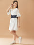Girls V-Neck Fit Flare Dress